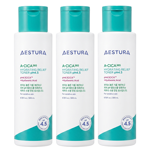 AESTURA A-Cica 365 Calming Skincare Set (Toner 200ml + Serum 40ml + Cream 60ml + Toner Pad 60 Pads) (13 Options)