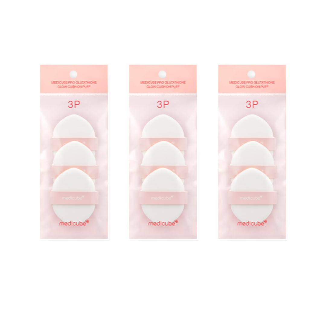 Medicube Pro Glutathione Glow Cushion SPF50+ PA++++ 15g (Shade 21 / Shade 23), Medicube Pro Glutathione Glow Puff (9 Options)