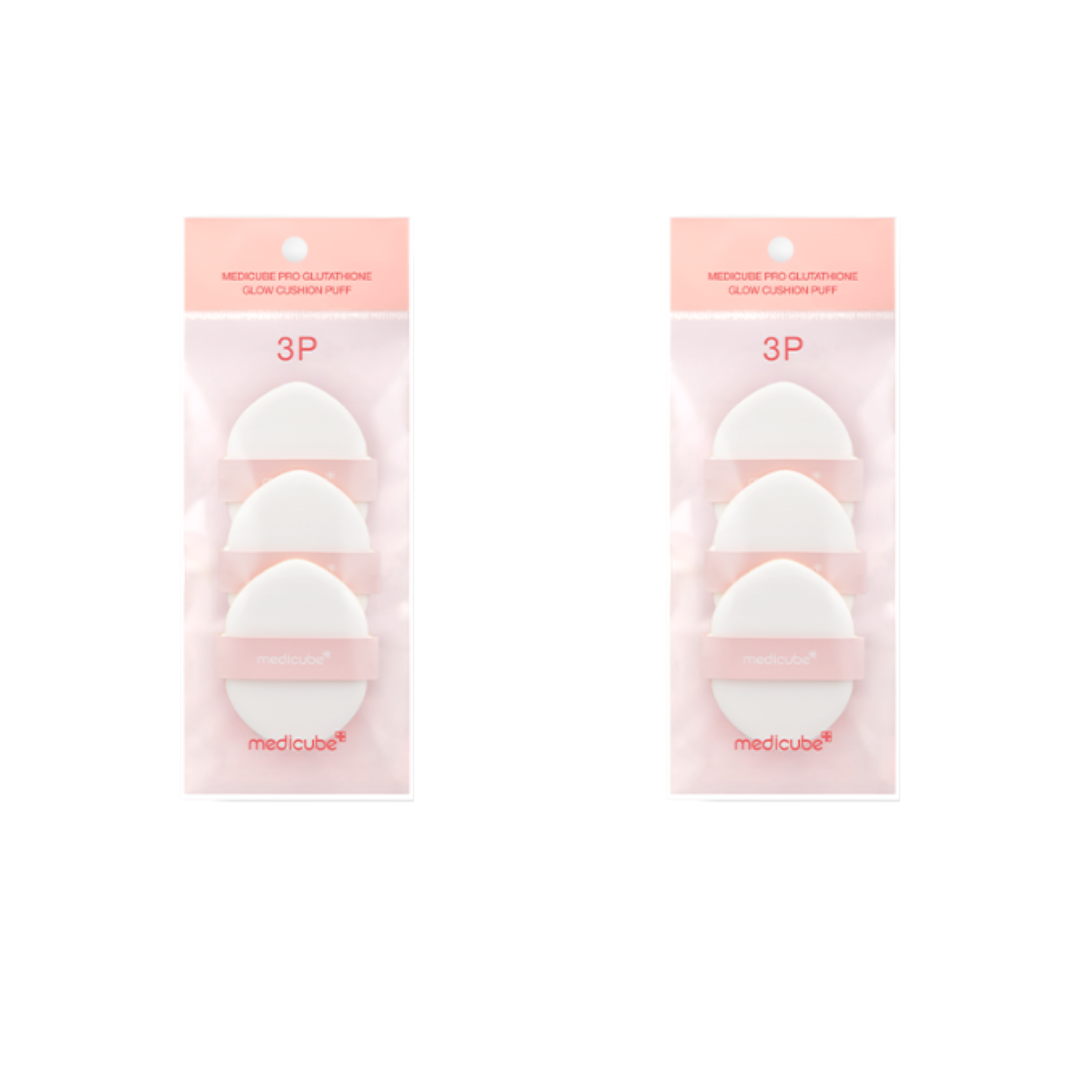 Medicube Pro Glutathione Glow Cushion SPF50+ PA++++ 15g (Shade 21 / Shade 23), Medicube Pro Glutathione Glow Puff (9 Options)