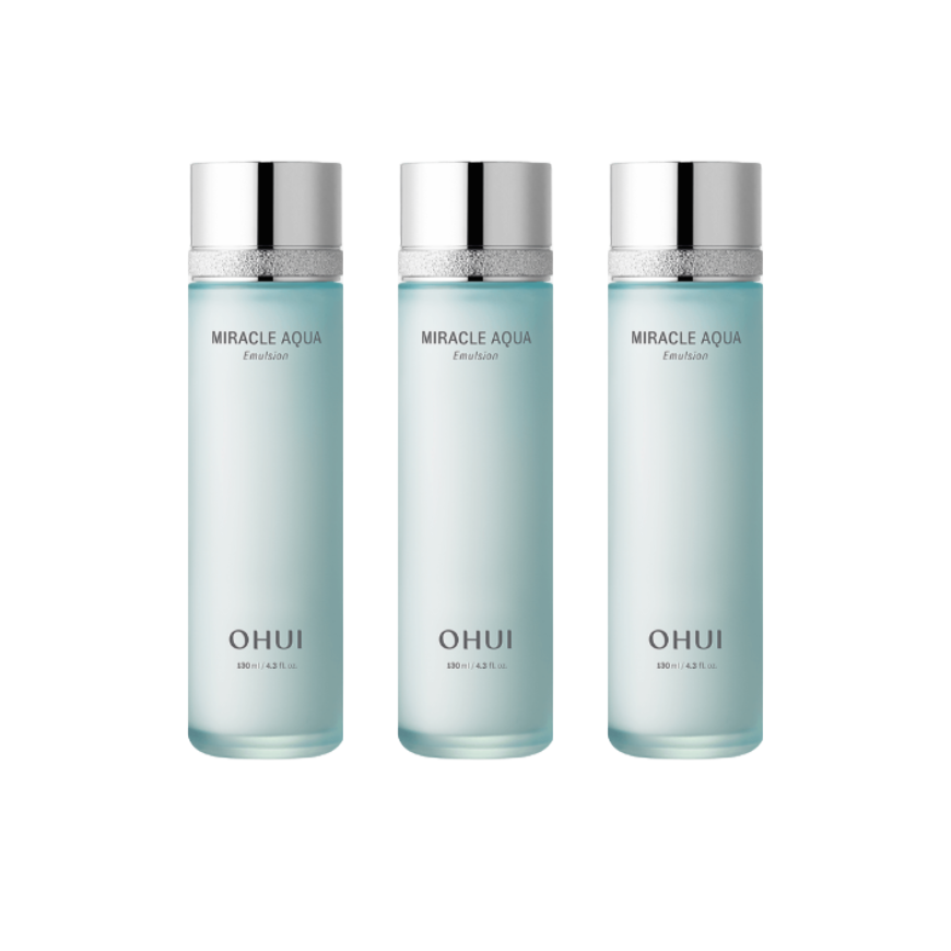 Ohui Miracle Aqua Skin Softener 150ml / Emulsion 130ml (7 Options)
