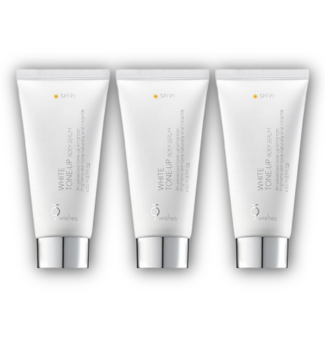 Nine Wishes White Tone‑Up Body Serum 80mL (3 Options)