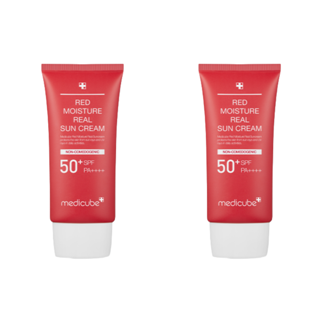 Medicube Red Moisture Real Sun Cream 50ml (3 Options)