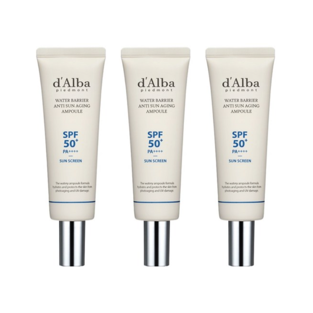 d’Alba Water Barrier Anti Sun Aging Ampoule SPF50+ / PA++++ 50ml (3 Options)