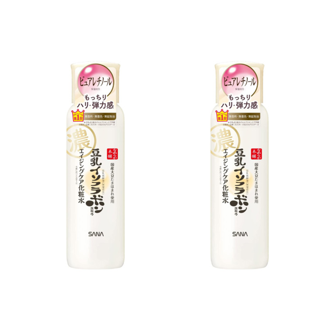 SANA Namerakahonpo Soy Milk Isoflavone Aging Care Wrinkle Skin N 200ml, Emulsion N 150ml, Eye Cream N 20g, Gel Cream N 100g (12 Options)