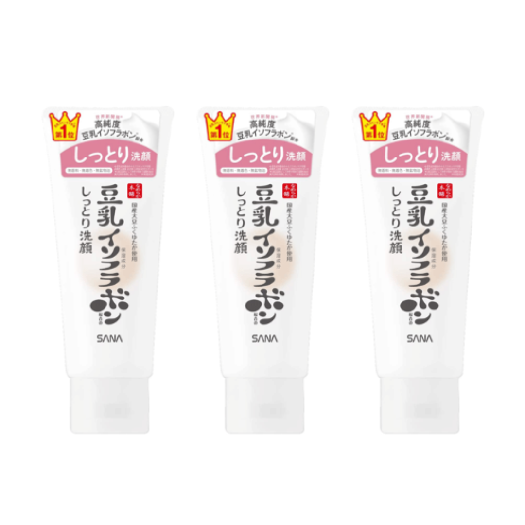 SANA Nameraka honpo Soy Milk Isoflavone Aging Care Cleansing Foam 150g (Pore Care / Hydrating / Smoothing)  (10 Options)