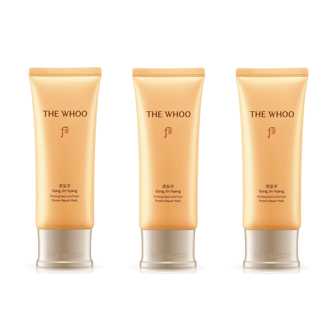 The History of Whoo – Gongjinhyang Elastic Neck & Face Protein Repair Mask 100ml (3 Options)