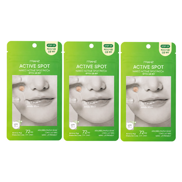 FRANZ Naked Spot Acne Patch 72ea 3 Type - Early / Active / Dark (10 Options)