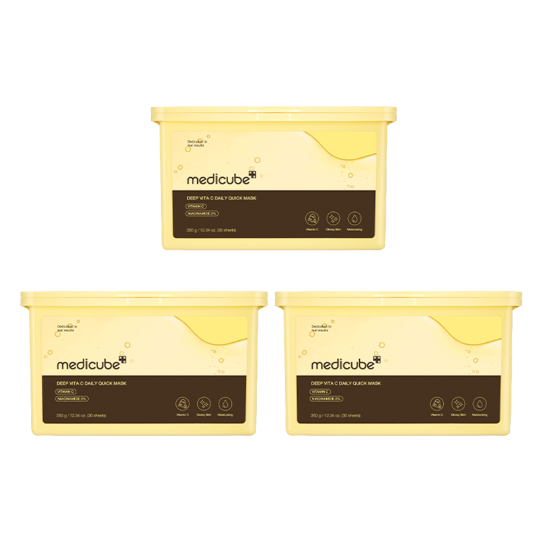 Medicube Deep Vita C Daily Quick Mask 350ml (30 Sheets) (3 Options)