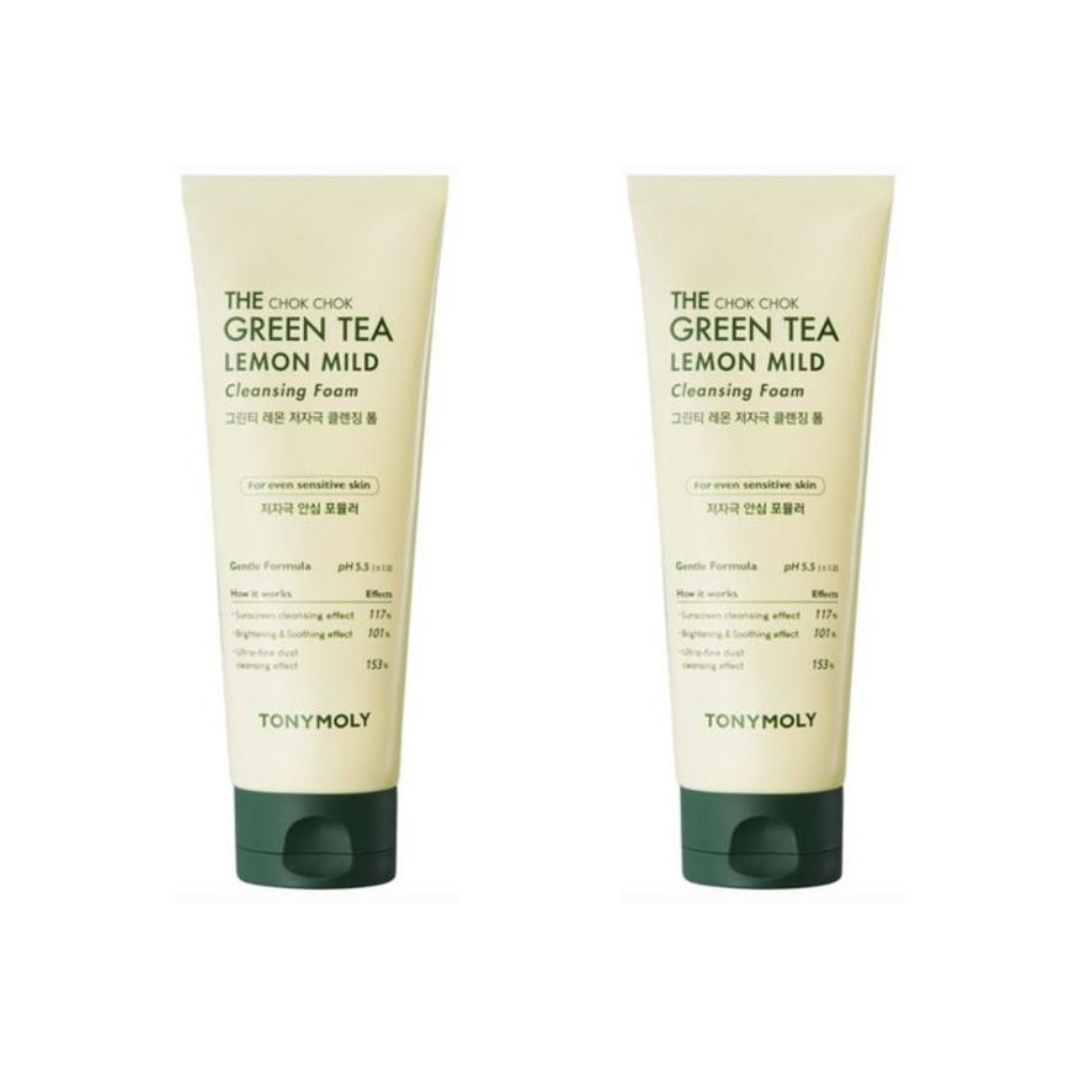 TONYMOLY The Chok Chok Green Tea Lemon Mild Low pH Cleansing Foam 150ml