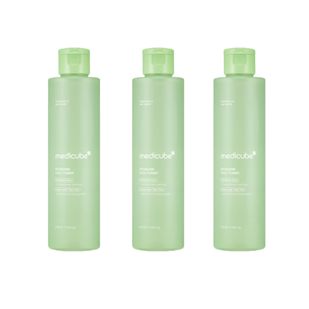 Medicube Exosome Cica Uneven Skin Soothing Set (Exosome Cica Calming 150 ml (100 pads), Ampoule 30 ml) (7 Options)