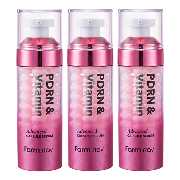 FARMSTAY PDRN & Vitamin Advanced Capsule Serum 55ml (3 Options)