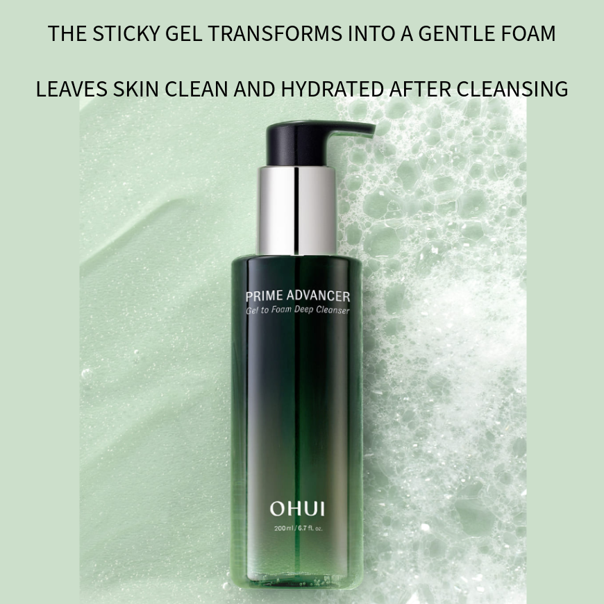 Ohui Prime Advancer Gel to Foam Deep Cleanser Special Set (200ml + Gifts)