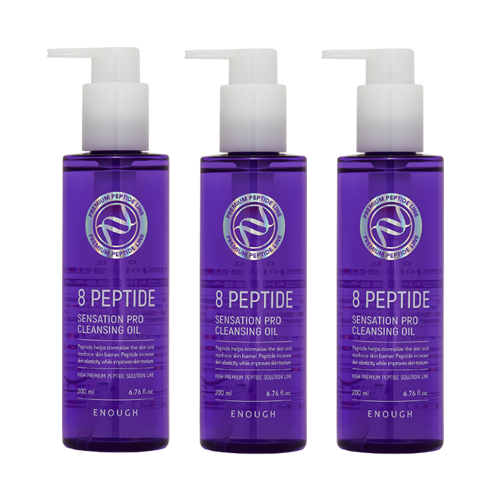 Enough 8 Peptide Cleansing Line (Water 500ml / Oil 200ml / Balm 100ml / Milk 300ml) (17 Options)