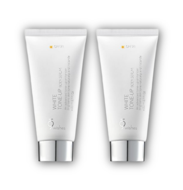 Nine Wishes White Tone‑Up Body Serum 80mL (3 Options)