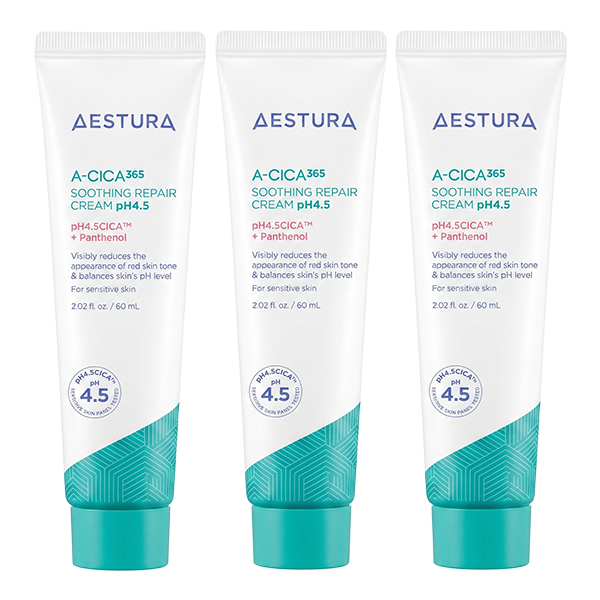 AESTURA A-Cica 365 Calming Skincare Set (Toner 200ml + Serum 40ml + Cream 60ml + Toner Pad 60 Pads) (13 Options)