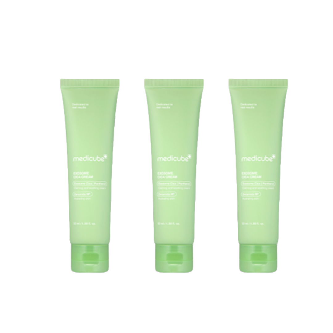 Medicube Exosome Cica Uneven Skin Soothing Set (Exosome Cica Calming 150 ml (100 pads), Ampoule 30 ml) (7 Options)