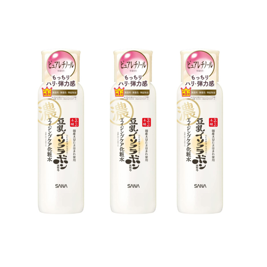 SANA Namerakahonpo Soy Milk Isoflavone Aging Care Wrinkle Skin N 200ml, Emulsion N 150ml, Eye Cream N 20g, Gel Cream N 100g (12 Options)