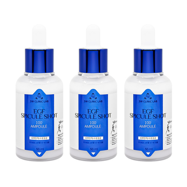 3W CLINIC LAB EGF Spicule Shot 100 Ampoule 50ml  (3 Options)