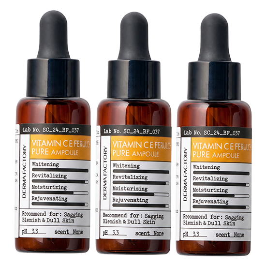 DERMA FACTORY Pure Vitamin C E Ferulic Ampoule 22ml ( 3 Options)