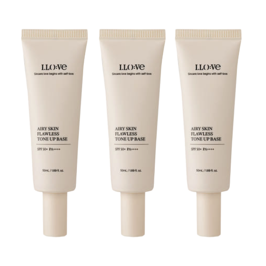 I.LO:VE Airy Skin Foundation-Free Tone Up Base SPF50+ PA++++ 50ml (3 Options)