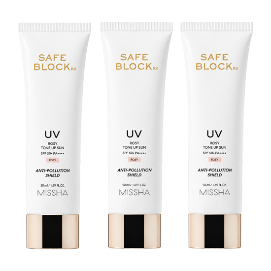 MISSHA Safe Block RX Tone Up Sun SPF50+ PA++++ 50ml / Rosy Tone Up Sun SPF50+ PA++++ 50ml (6 Options)