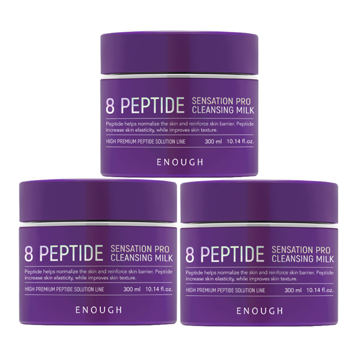 Enough 8 Peptide Cleansing Line (Water 500ml / Oil 200ml / Balm 100ml / Milk 300ml) (17 Options)