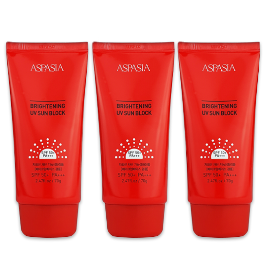 ASPASIA Brightening UV Sun Block SPF50+ PA+++ 70g (3 Options)