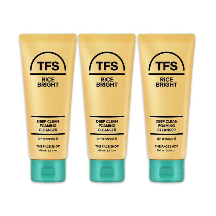 THE FACE SHOP Rice Bright Cleansing Gel Foam 100ml / Foam Cleanser 100ml / Tube Balm 60ml / Cleansing Water 300ml / Cleansing Oil 100ml (20 Options)