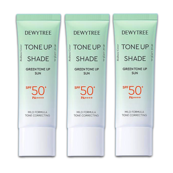 DEWYTREE Tone-Up Shade Sun Cream 40ml (Pink / Green / Cover) (10 Options)