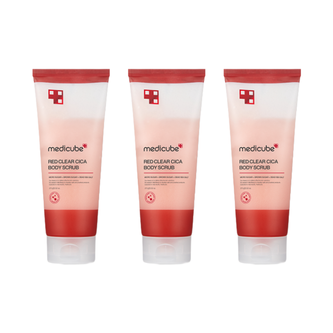 Medicube Red Clear Cica Body Scrub 270g (3 Options)