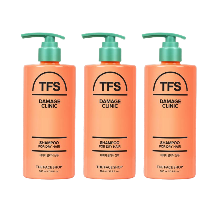 THE FACE SHOP Damage Clinic Hair Care (Shampoo / Treatment / Ampoule Treatment / Cream Essence / Double Mist / Recovery Balm ) (24 Options)