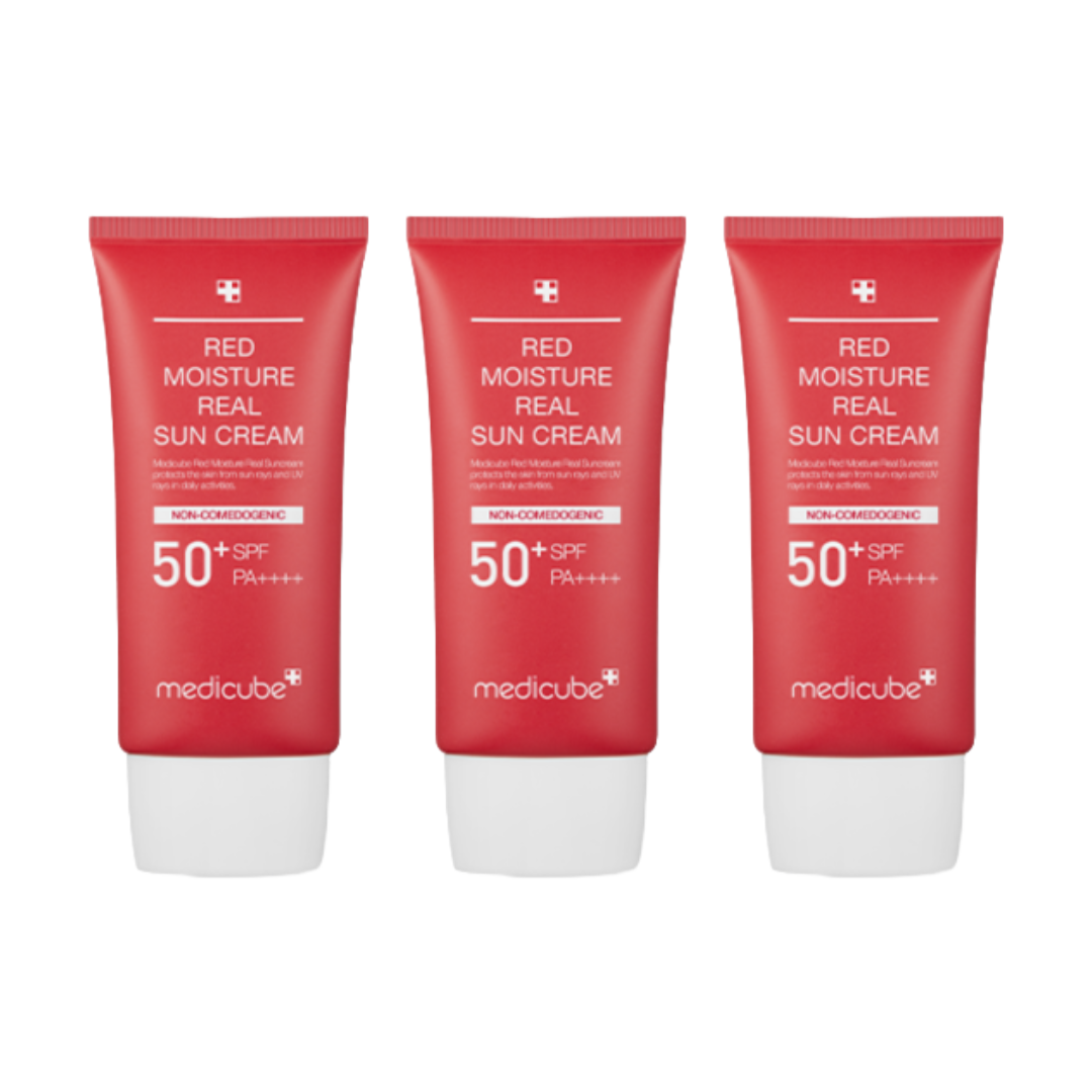 Medicube Red Moisture Real Sun Cream 50ml (3 Options)