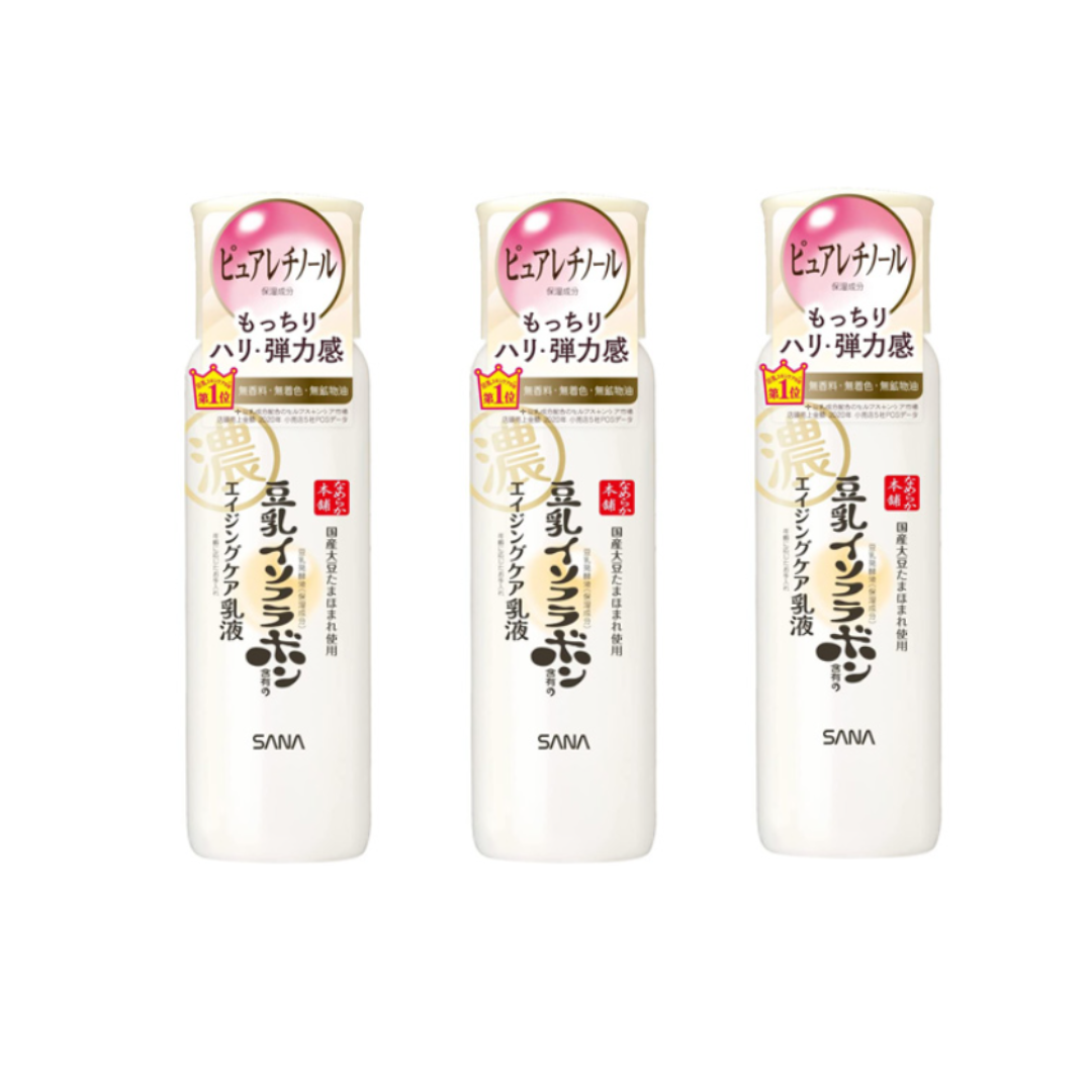 SANA Namerakahonpo Soy Milk Isoflavone Aging Care Wrinkle Skin N 200ml, Emulsion N 150ml, Eye Cream N 20g, Gel Cream N 100g (12 Options)