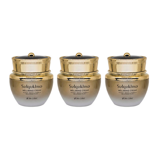3W Sul Gukhwa Well-Being Herbal Skincare 4-Piece Set (Tone120rml + Emulsion120ml + Eye Cream40g + Cream60g) (13 Options)