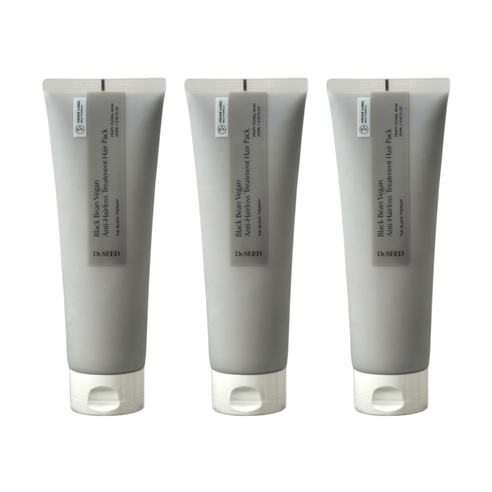 Dr.SEED Black Bean Vegan Anti-Hair Loss Line (Shampoo 1000ml · Hair Tonic 150ml · Treatment Hair Pack 250ml) (13 Options)