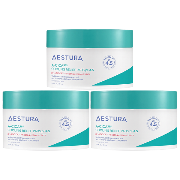 AESTURA A-Cica 365 Calming Skincare Set (Toner 200ml + Serum 40ml + Cream 60ml + Toner Pad 60 Pads) (13 Options)