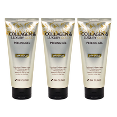 3W CLINIC Collagen & Luxury Gold Peeling Gel 180ml (3 Options)