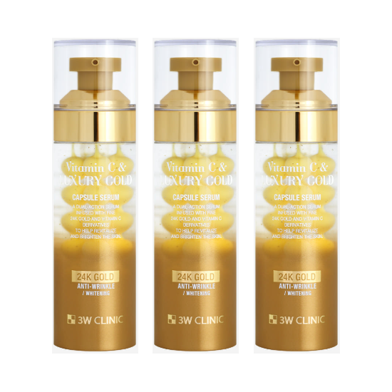 3W CLINIC Vitamin C & Luxury Gold Capsule Serum 55g , Capsule Cream 55g (7 Options)