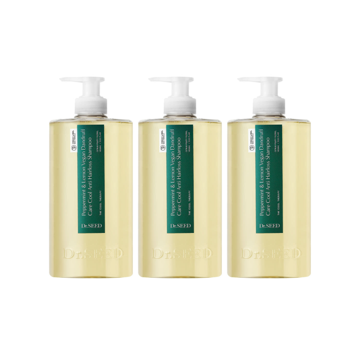Dr.SEED Peppermint & Lemon Vegan Dandruff Care Cool Shampoo 1000ml , Scalp Scrub Shampoo 250ml (7 Options)