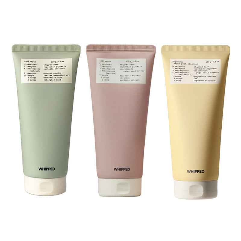 WHIPPED Vegan Pack Cleanser 130g (10 Options)