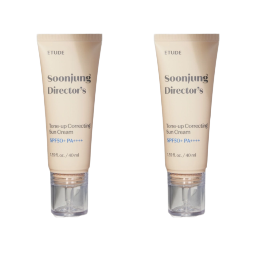 Etude House Soon Jung Director’s Tone-up Correcting Sun Cream SPF50+ / PA++++ 40 mL (3 Options)