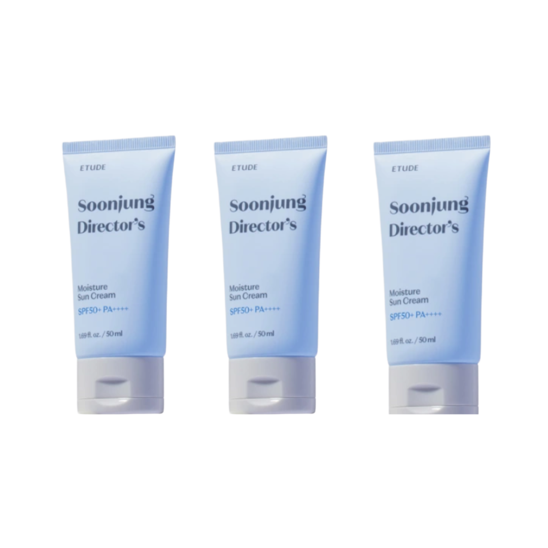 Etude House Soon Jung Director’s Moisture Sun Cream Duo SPF50+ / PA++++ 50mL (3 Options)