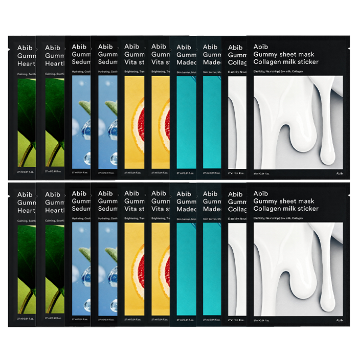 Abib Gummy Sheet Mask Sticker 27g 5 Types (18 Options)