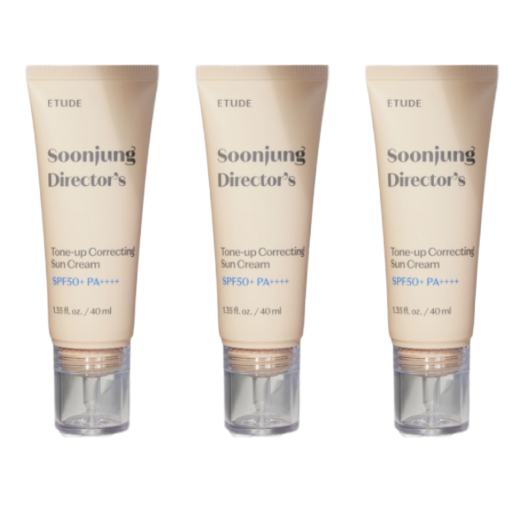 Etude House Soon Jung Director’s Tone-up Correcting Sun Cream SPF50+ / PA++++ 40 mL (3 Options)