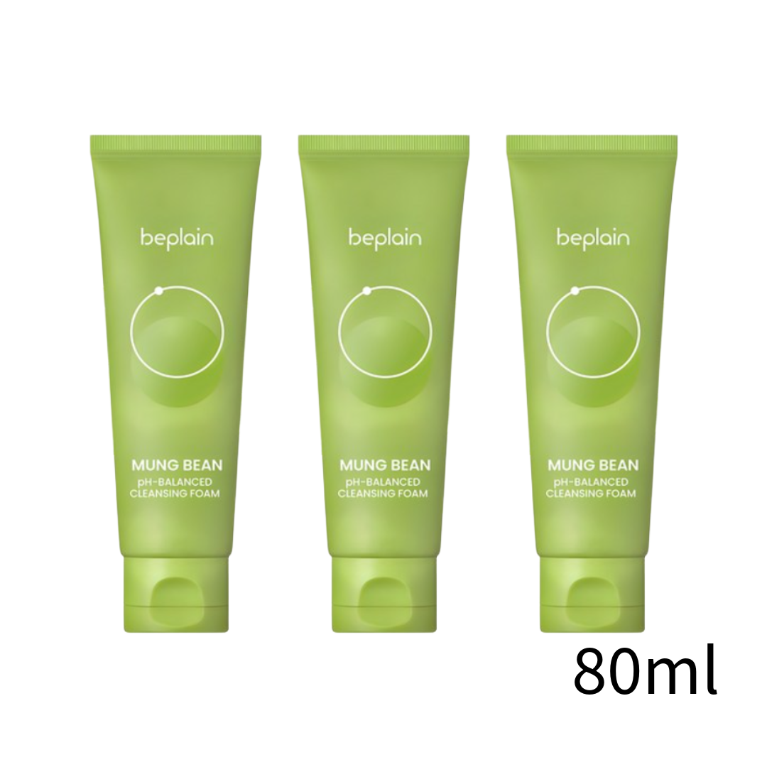 Beplain Mung Bean Mild Acidic Cleansing Foam 80 mL / 160 mL (6 Options)