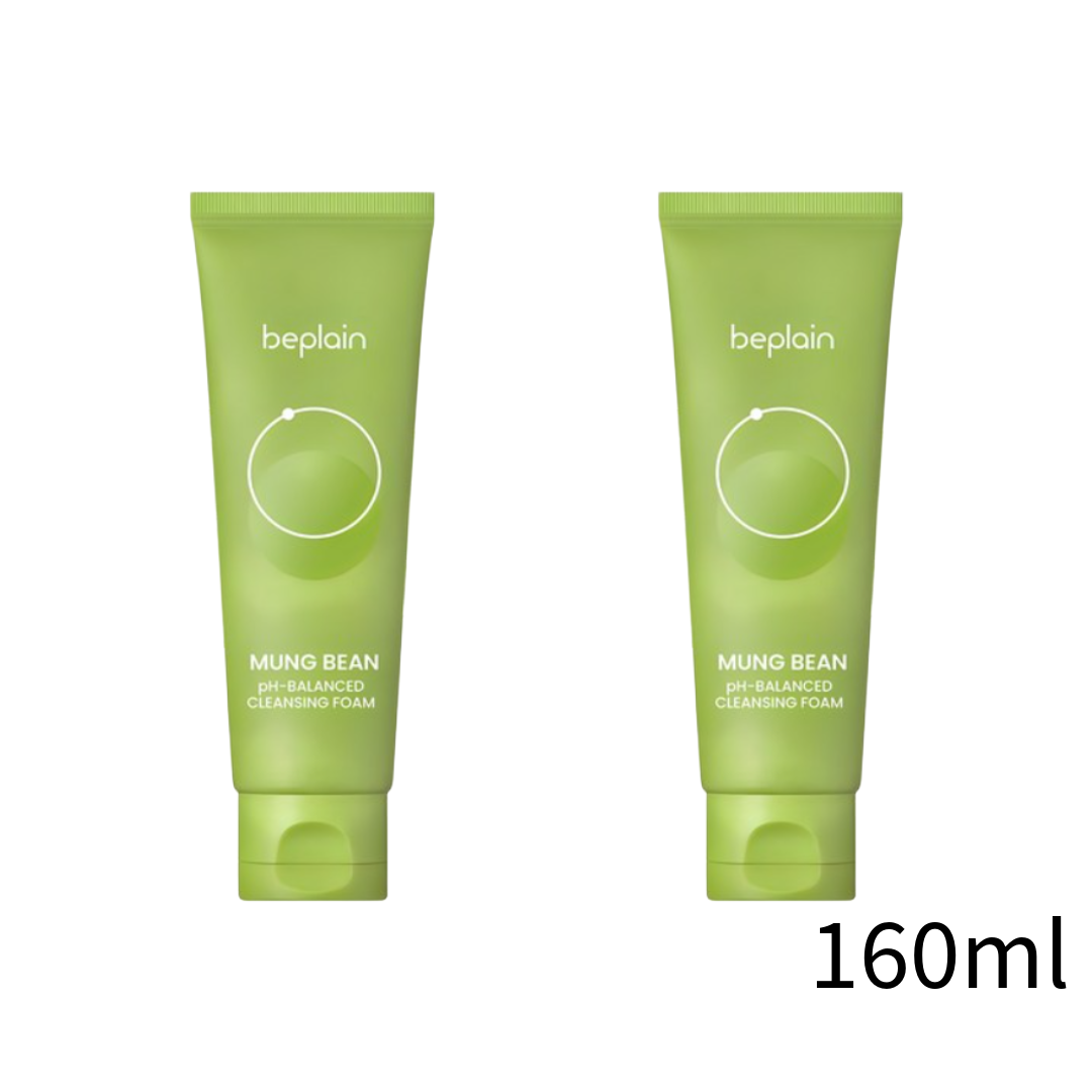 Beplain Mung Bean Mild Acidic Cleansing Foam 80 mL / 160 mL (6 Options)