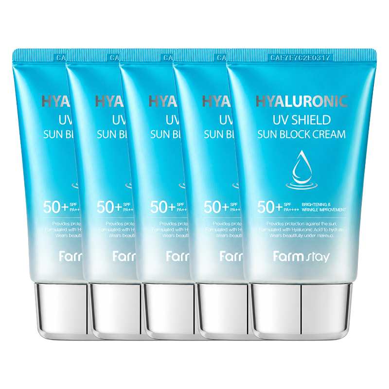 Farmstay Hyaluronic UV Shield Sun Block Cream SPF50+ PA++++ 50g (3 Options)