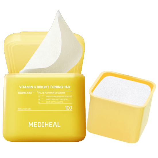 MEDIHEAL Derma Toner Pad 7 Types (Main 100 Sheets / Refill 100 Sheets) (20 Options)