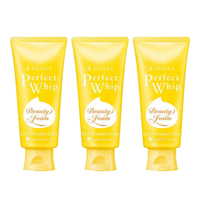 SENKA Perfect Whip Vitamin C Poreless Glow 100g, Perfect Whip Low pH Calming Cica 100g, Perfect Whip Acne Care 100g (10 Options)