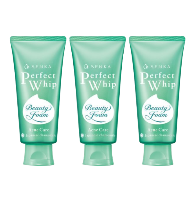 SENKA Perfect Whip Vitamin C Poreless Glow 100g, Perfect Whip Low pH Calming Cica 100g, Perfect Whip Acne Care 100g (10 Options)
